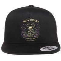 Funny Feminist Aqua Tofana Apothecary Flat Bill Trucker Hat