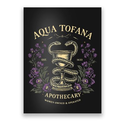 Funny Feminist Aqua Tofana Apothecary Poster