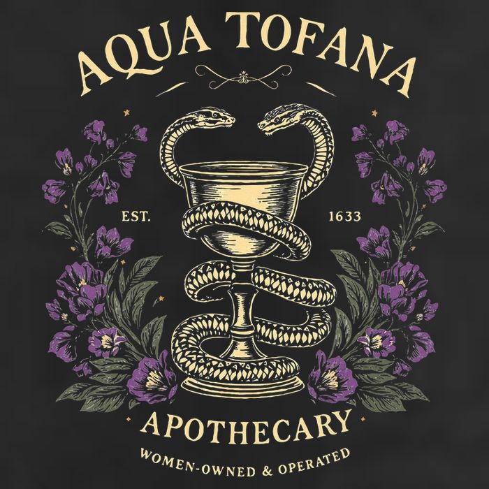 Funny Feminist Aqua Tofana Apothecary 25L Jumbo Tote