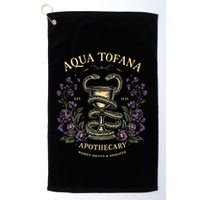 Funny Feminist Aqua Tofana Apothecary Golf Towel