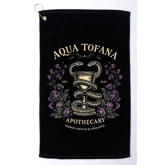 Funny Feminist Aqua Tofana Apothecary Golf Towel