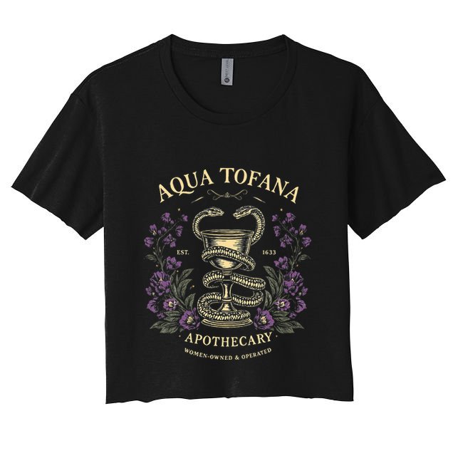 Funny Feminist Aqua Tofana Apothecary Crop Top