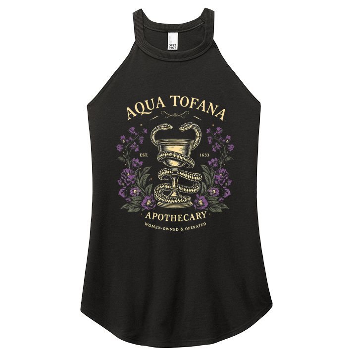 Funny Feminist Aqua Tofana Apothecary Women's Perfect Tri Rocker Tank