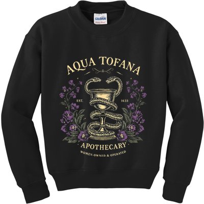 Funny Feminist Aqua Tofana Apothecary Kids Sweatshirt