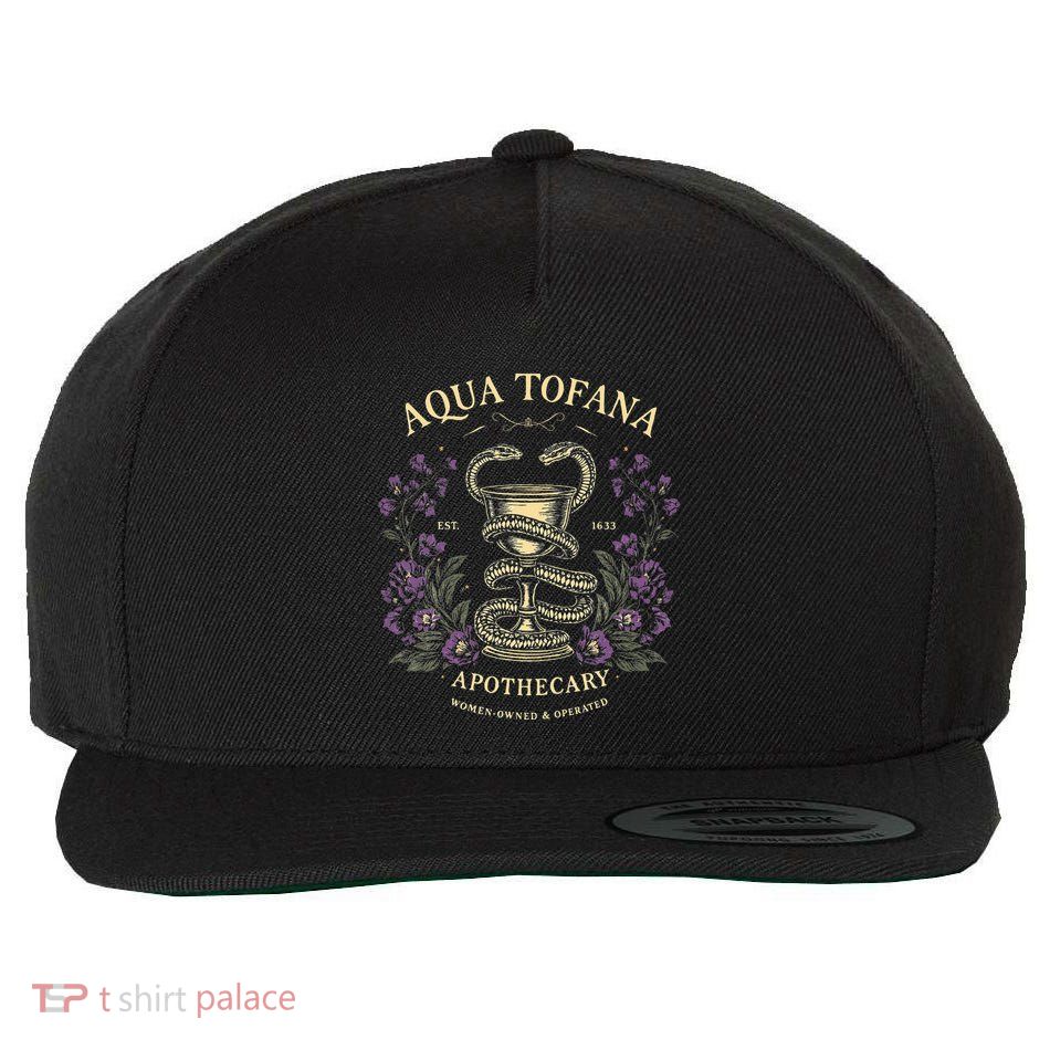 Funny Feminist Aqua Tofana Apothecary Wool Snapback Cap