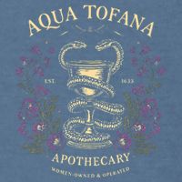 Funny Feminist Aqua Tofana Apothecary Garment-Dyed Sweatshirt