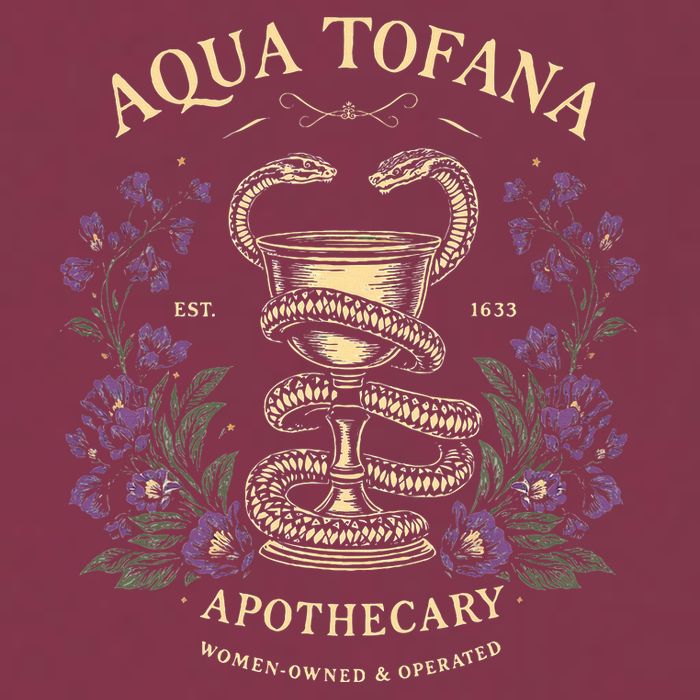 Funny Feminist Aqua Tofana Apothecary 16oz Travel Tumbler