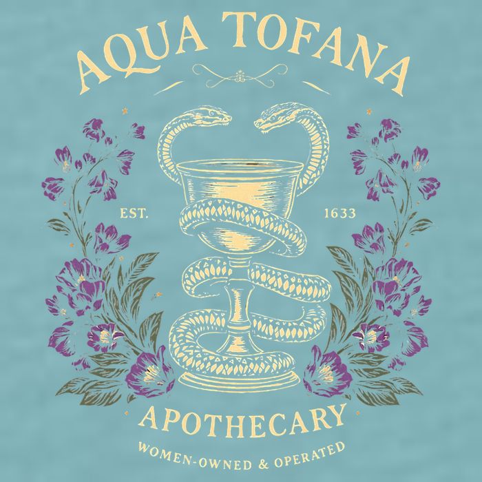 Funny Feminist Aqua Tofana Apothecary Sueded Cloud Jersey T-Shirt