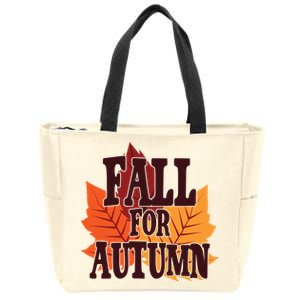 Fall For Autumn Nature Leaves Zip Tote Bag