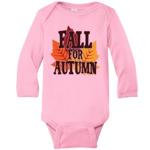 Fall For Autumn Nature Leaves Baby Long Sleeve Bodysuit