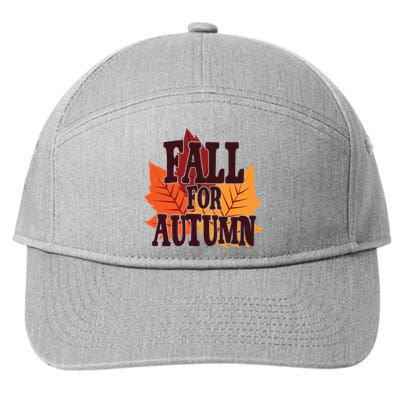 Fall For Autumn Nature Leaves 7-Panel Snapback Hat