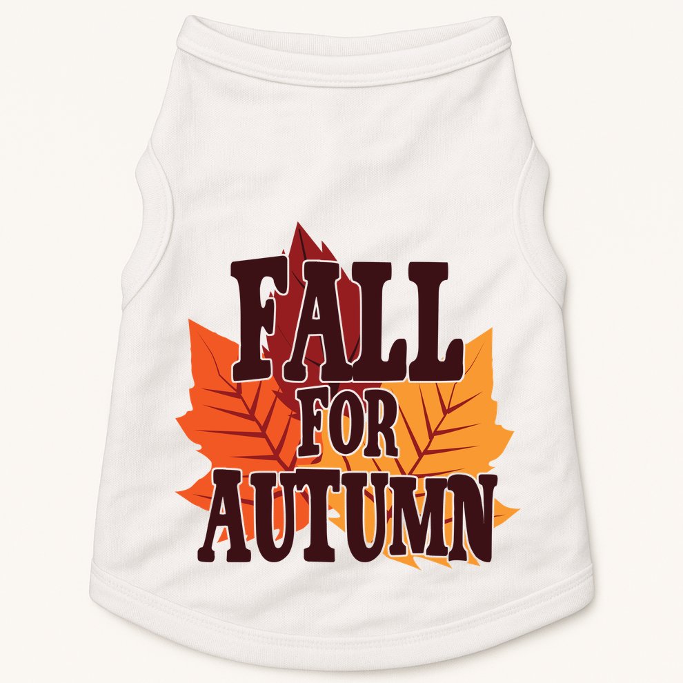 Fall For Autumn Nature Leaves Doggie Tank
