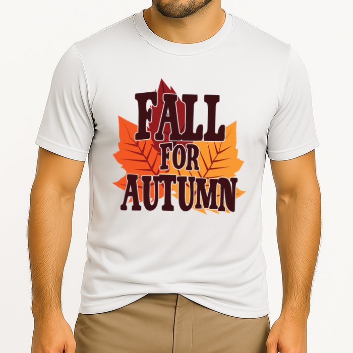 Fall For Autumn Nature Leaves Cooling Performance Crew T-Shirt