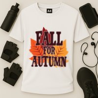 Fall For Autumn Nature Leaves Cooling Performance Crew T-Shirt
