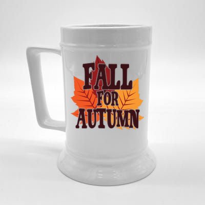 Fall For Autumn Nature Leaves Beer Stein