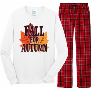 Fall For Autumn Nature Leaves Long Sleeve Pajama Set