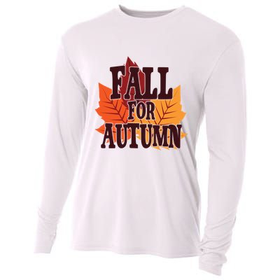 Fall For Autumn Nature Leaves Cooling Performance Long Sleeve Crew