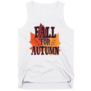 Fall For Autumn Nature Leaves Tank Top