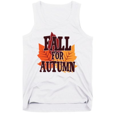 Fall For Autumn Nature Leaves Tank Top