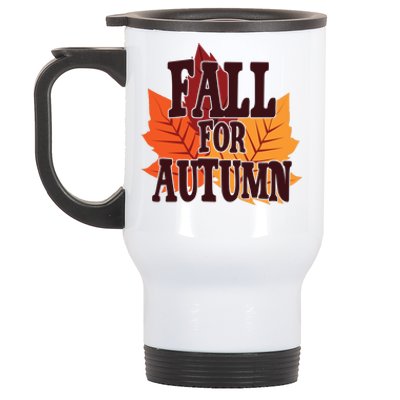 Fall For Autumn Nature Leaves Stainless Steel Travel Mug