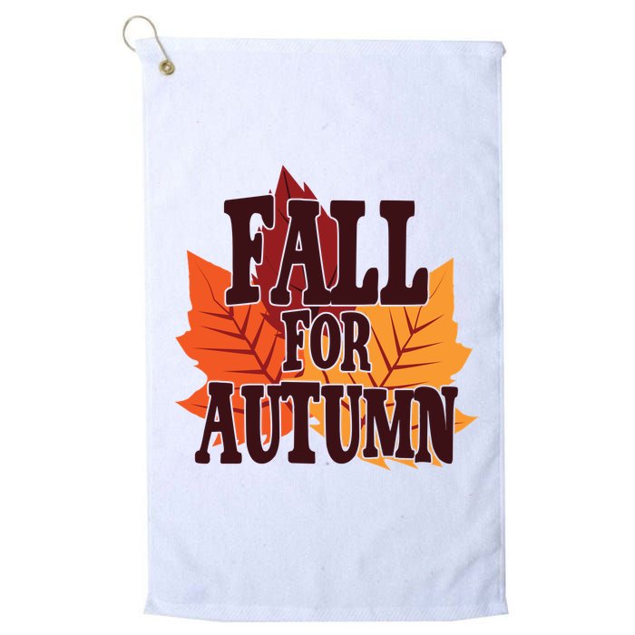 Fall For Autumn Nature Leaves Golf Towel