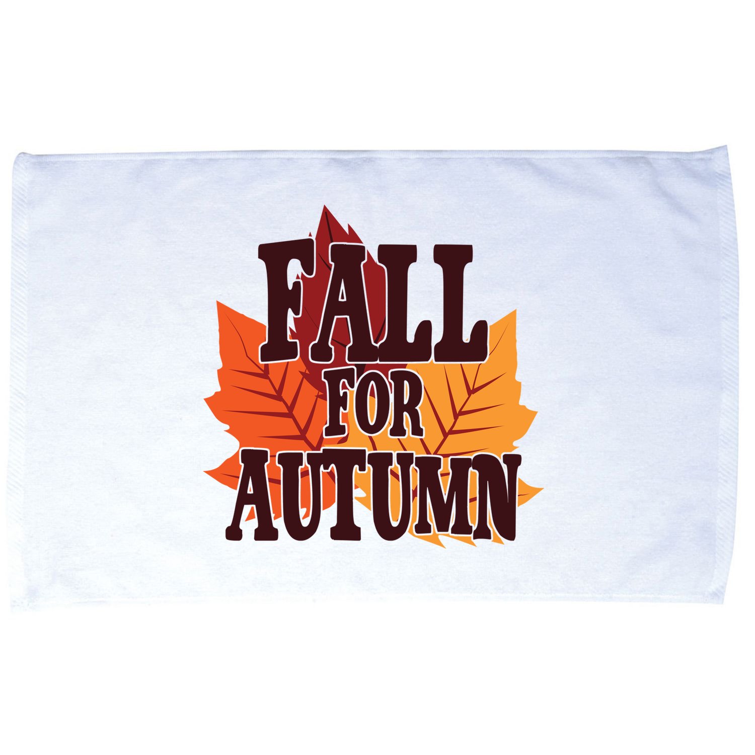 Fall For Autumn Nature Leaves Microfiber Hand Towel