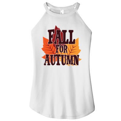 Fall For Autumn Nature Leaves Women's Perfect Tri Rocker Tank