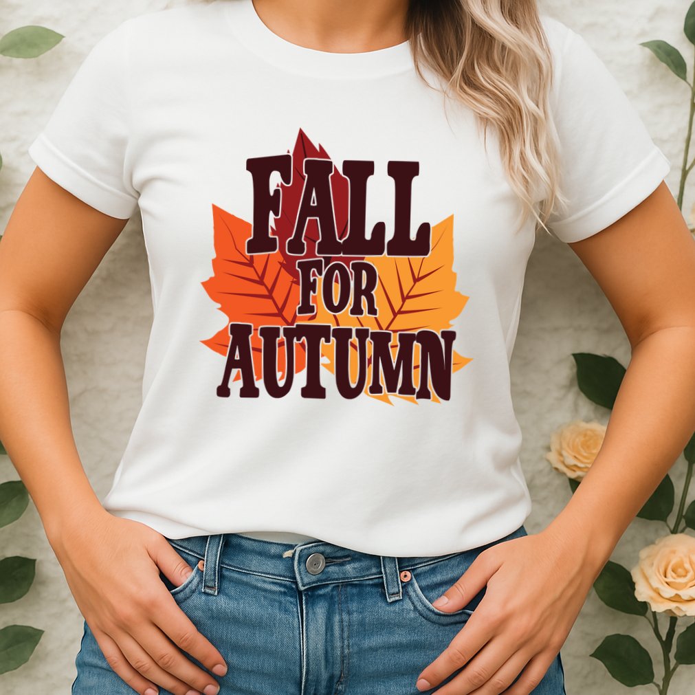 Fall For Autumn Nature Leaves Womens T-Shirt