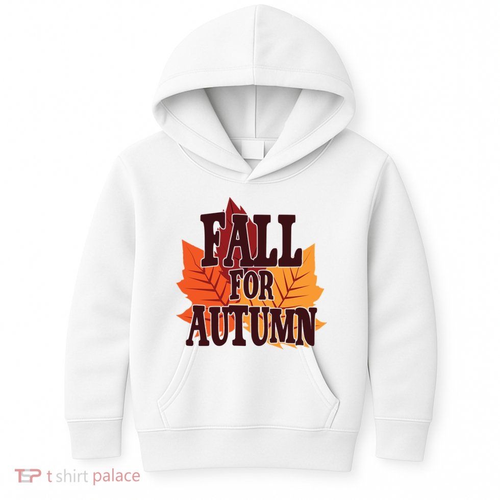 Fall For Autumn Nature Leaves Kids Hoodie