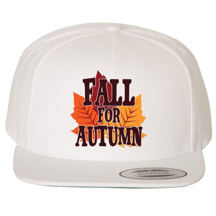 Fall For Autumn Nature Leaves Wool Snapback Cap