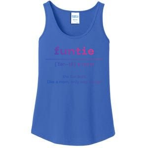 Funtie Fun Auntie Cool Aunt Funny Gift Best Auntie Funny Gift Ladies Essential Tank