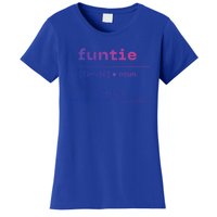 Funtie Fun Auntie Cool Aunt Funny Gift Best Auntie Funny Gift Women's T-Shirt