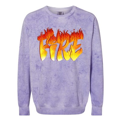 Funny Fire and Ice Costume Halloween Family Matching Wo Colorblast Crewneck Sweatshirt