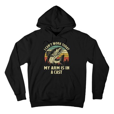 Fishin Fisherman Arm Cast Fish Hunting Hoodie