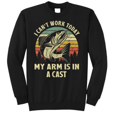 Fishin Fisherman Arm Cast Fish Hunting Sweatshirt