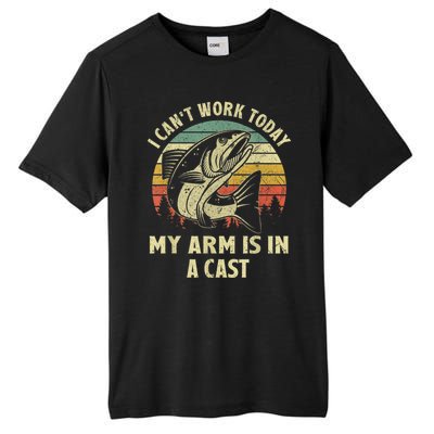 Fishin Fisherman Arm Cast Fish Hunting Tall Fusion ChromaSoft Performance T-Shirt