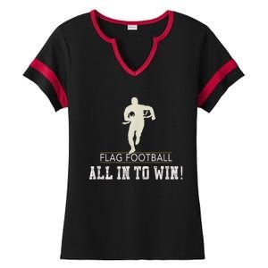 Flag Football Adults Ladies Halftime Notch Neck Tee