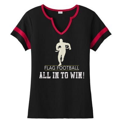 Flag Football Adults Ladies Halftime Notch Neck Tee