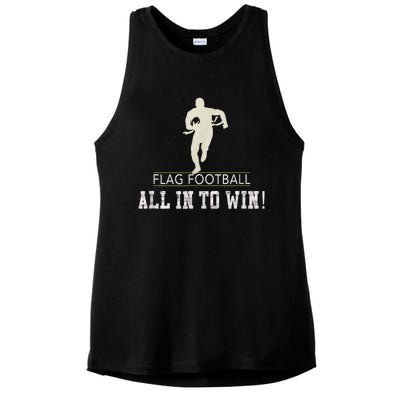 Flag Football Adults Ladies PosiCharge Tri-Blend Wicking Tank