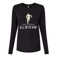 Flag Football Adults Womens Cotton Relaxed Long Sleeve T-Shirt