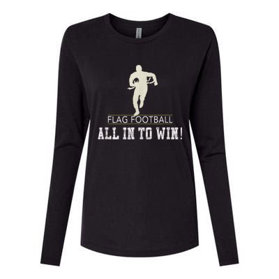 Flag Football Adults Womens Cotton Relaxed Long Sleeve T-Shirt