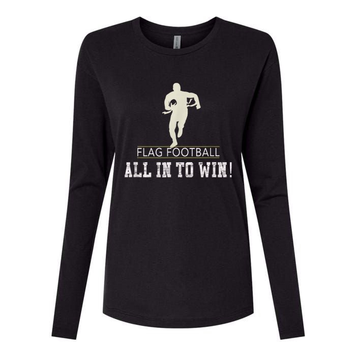 Flag Football Adults Womens Cotton Relaxed Long Sleeve T-Shirt