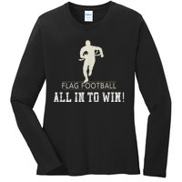 Flag Football Adults Ladies Long Sleeve Shirt