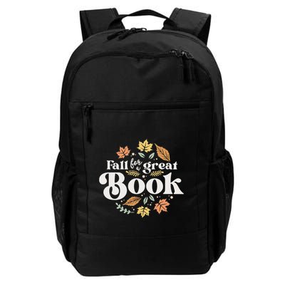 Fall For A Great Book Reading Librarian Autumn Teacher Daily Commute Backpack