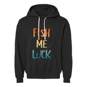 Funny Fishing Art For Fisherman Boat Fly Fish Garment-Dyed Fleece Hoodie