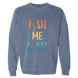 Funny Fishing Art For Fisherman Boat Fly Fish Garment-Dyed Sweatshirt