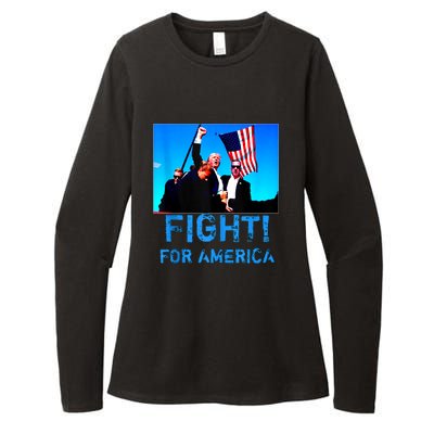 Fight For America Fight For Trump Gift Womens CVC Long Sleeve Shirt