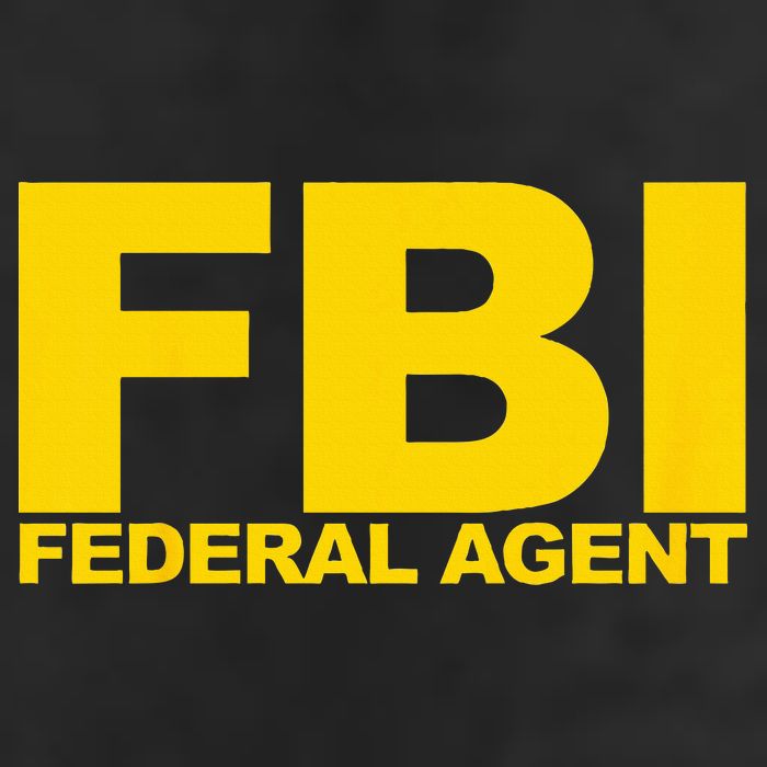 FBI Federal Agent 7 Panel Mesh Trucker Snapback Hat