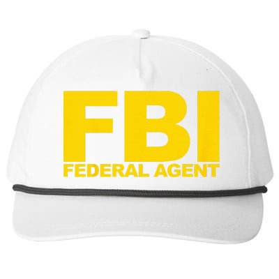 FBI Federal Agent Snapback Five-Panel Rope Hat