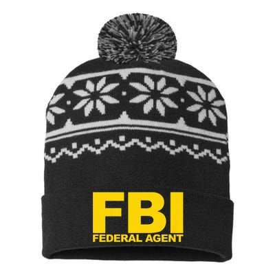 FBI Federal Agent USA-Made Snowflake Beanie